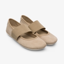 Camper Right Ballerinas Beige - Womens Singapore YOZFAX-200